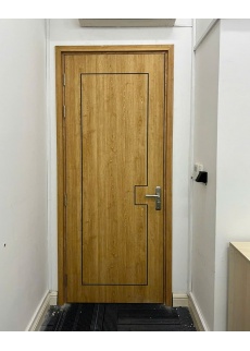 CỬA NHỰA COMPOSITE E6- Ô KÍNH + LÁ SÁCH